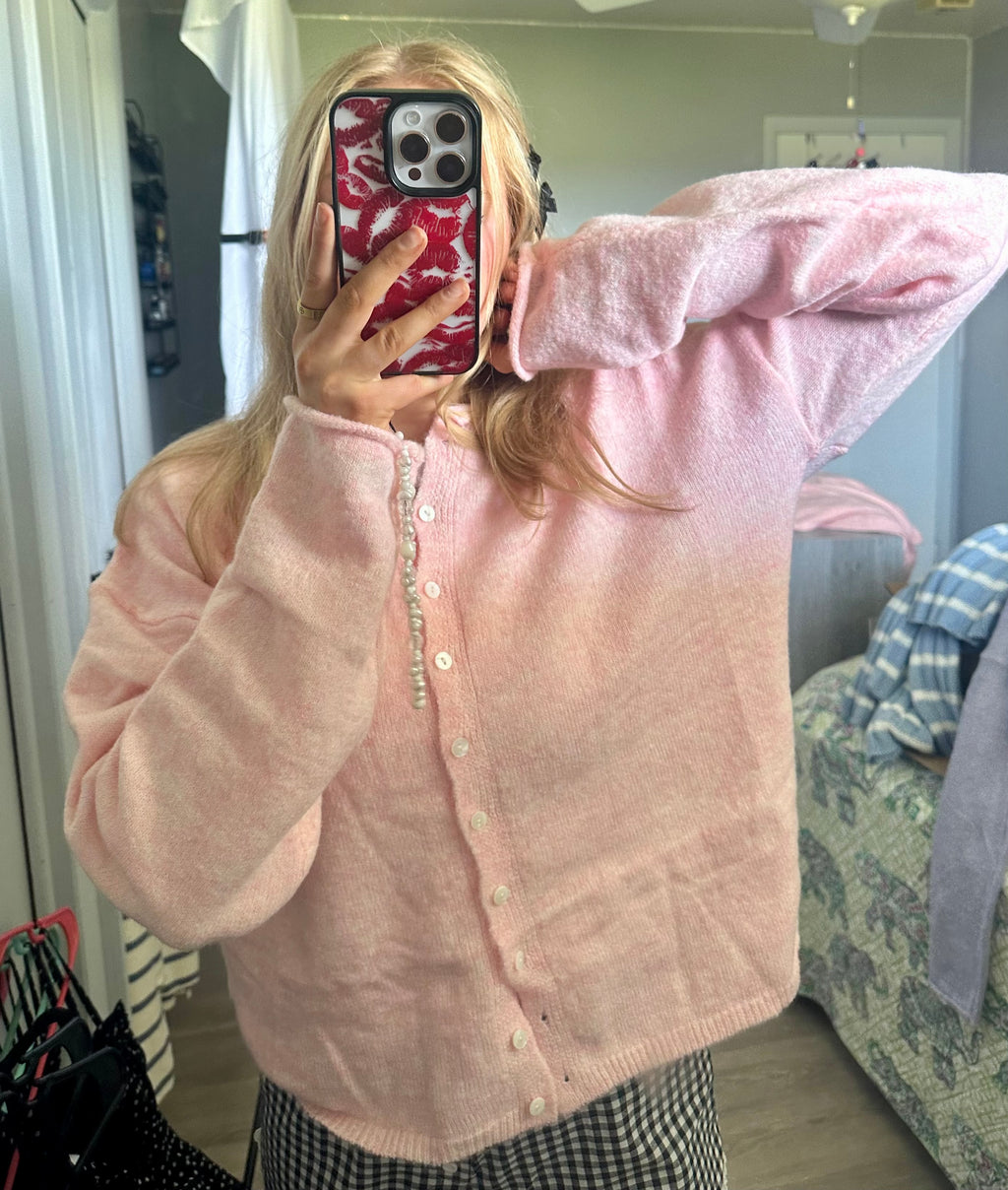 Let's Cuddle Cardigan Top Sherbet