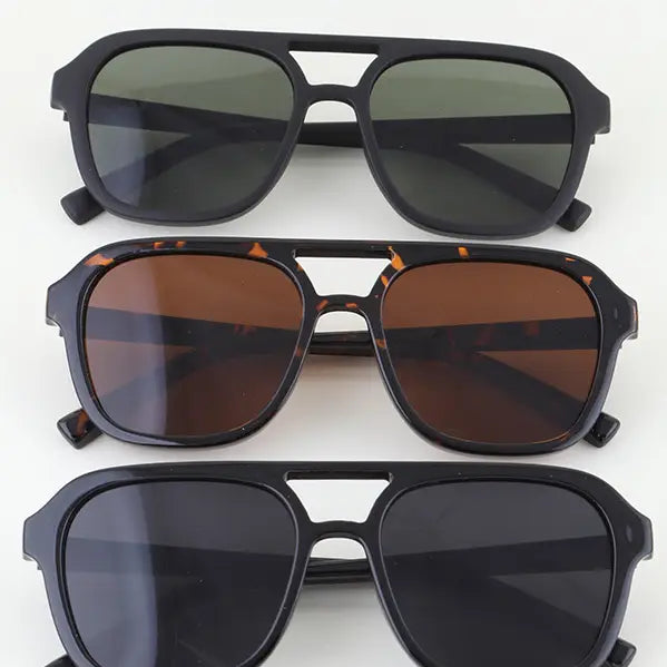 Classic Straight Aviator Glasses