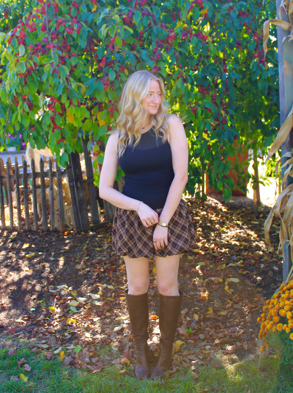 Cinnamon Mini Bubble Dress