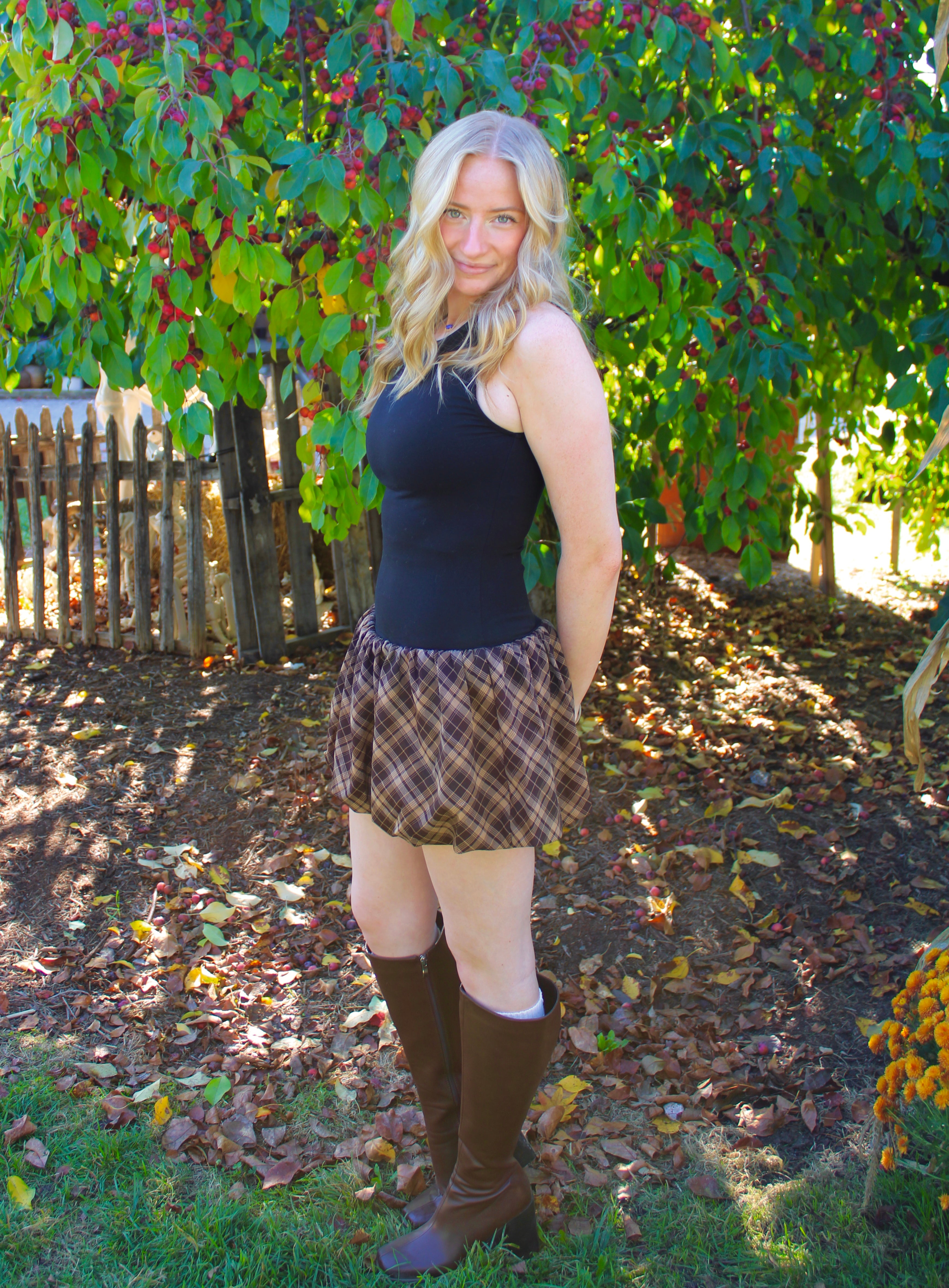 Cinnamon Mini Bubble Dress