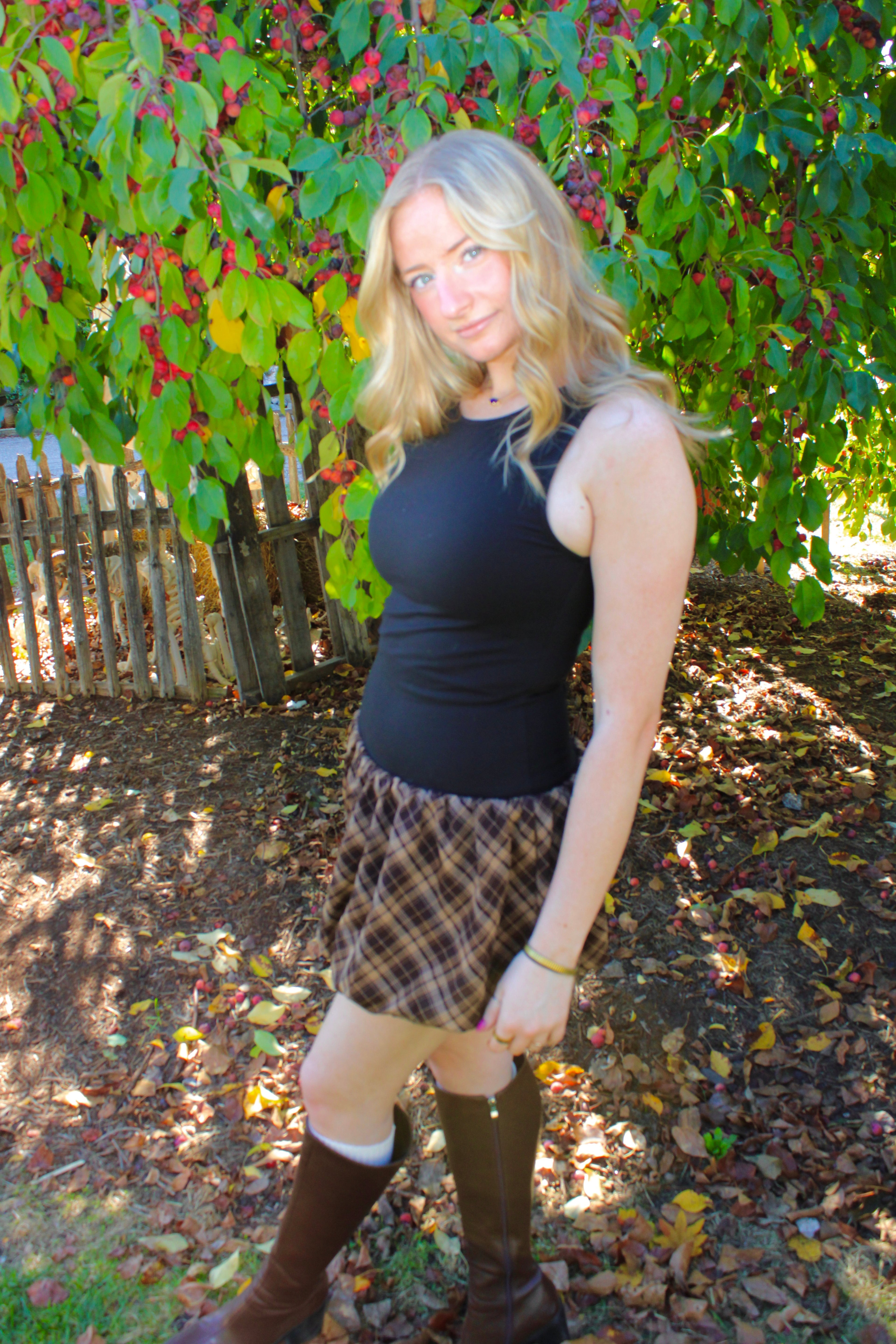 Cinnamon Mini Bubble Dress