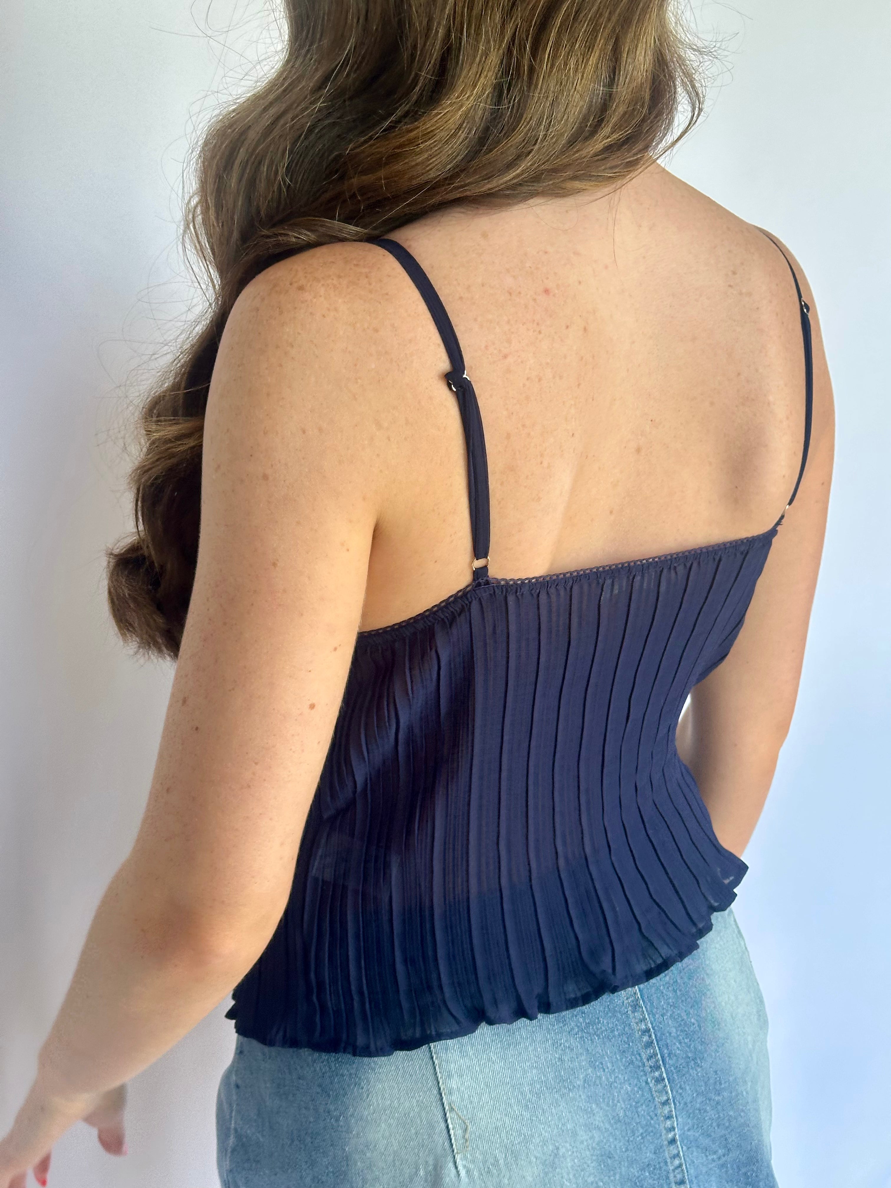 Mesh lace tank