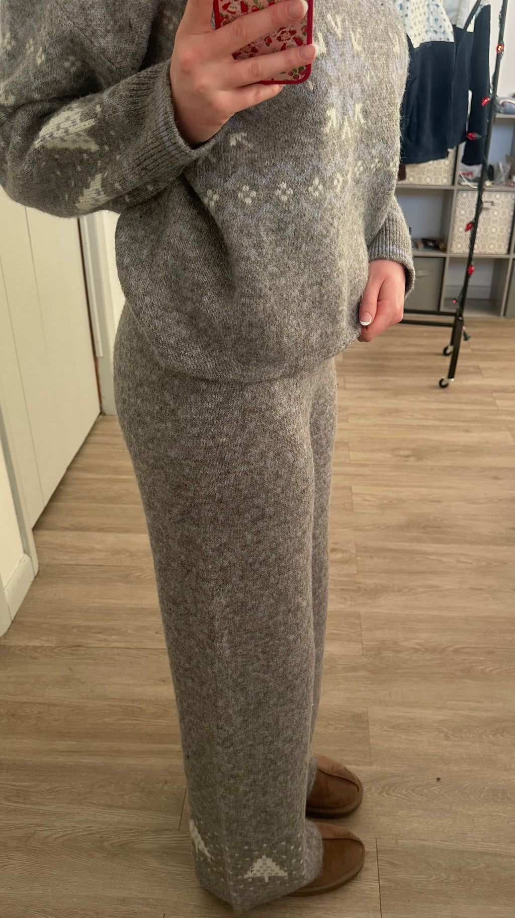 Christmas Tree Knit Sweater Pants