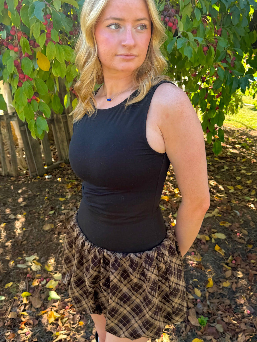 Cinnamon Mini Bubble Dress